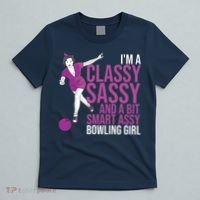 Funny Smart Assy Bowling Gift For Classy Bowler Women T-Shirt thumb 5