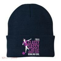 Funny Smart Assy Bowling Gift For Classy Bowler Women Beanie thumb 0