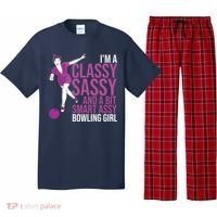 Funny Smart Assy Bowling Gift For Classy Bowler Women Pajama Set thumb 0