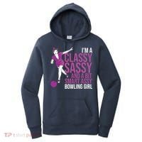 Funny Smart Assy Bowling Gift For Classy Bowler Women Women's Hoodie thumb 0