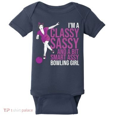 Funny Smart Assy Bowling Gift For Classy Bowler Women Baby Bodysuit