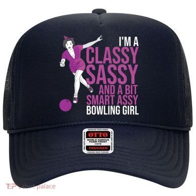 Funny Smart Assy Bowling Gift For Classy Bowler Women Hat