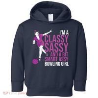 Funny Smart Assy Bowling Gift For Classy Bowler Women Toddler Hoodie thumb 0