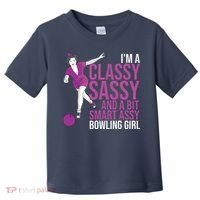 Funny Smart Assy Bowling Gift For Classy Bowler Women Toddler T-Shirt thumb 0