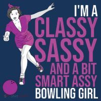Funny Smart Assy Bowling Gift For Classy Bowler Women Toddler T-Shirt thumb 4