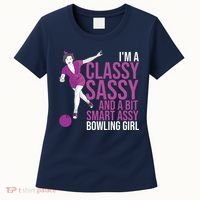 Funny Smart Assy Bowling Gift For Classy Bowler Women Women's T-Shirt thumb 0