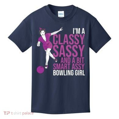 Funny Smart Assy Bowling Gift For Classy Bowler Women Kids T-Shirt