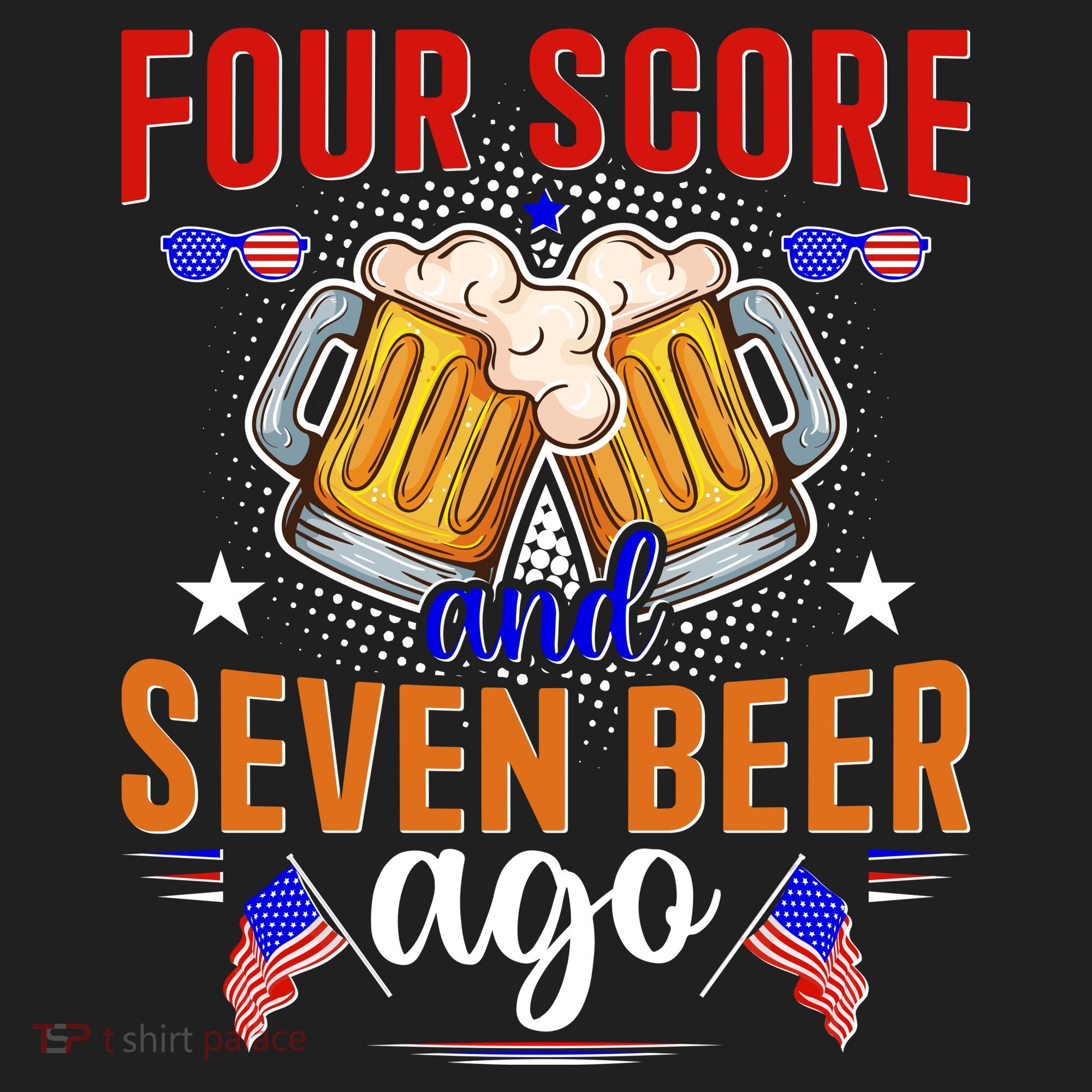 Four Score And Seven Beer Ago 4th Of July Women's Sweatshirt