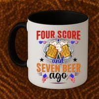 Four Score And Seven Beer Ago 4th Of July Coffee Mug thumb 2