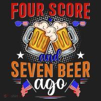 Four Score And Seven Beer Ago 4th Of July Beanie thumb 2
