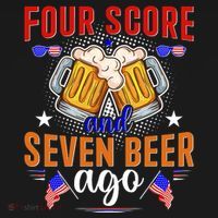 Four Score And Seven Beer Ago 4th Of July Toddler Hoodie thumb 2