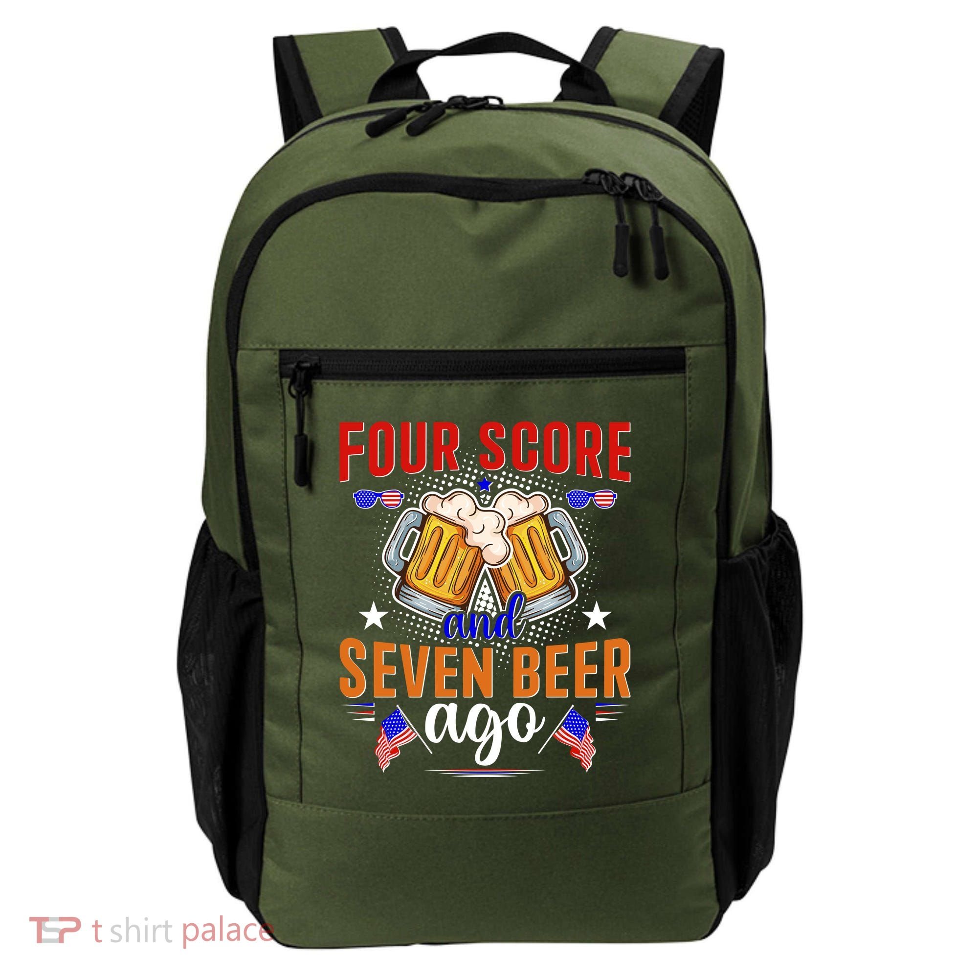 Four Score And Seven Beer Ago 4th Of July Backpack