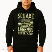 Funny Squarebody American Flag Classic Truck Hoodie thumb 2