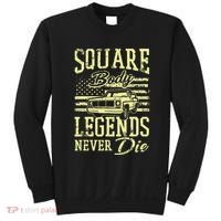 Funny Squarebody American Flag Classic Truck Sweatshirt thumb 0