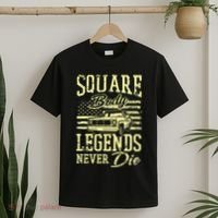 Funny Squarebody American Flag Classic Truck T-Shirt thumb 2