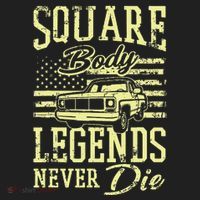 Funny Squarebody American Flag Classic Truck Beanie thumb 2