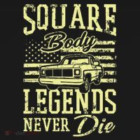 Funny Squarebody American Flag Classic Truck Mousepad thumb 1
