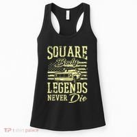 Funny Squarebody American Flag Classic Truck Women's Tank Top thumb 0