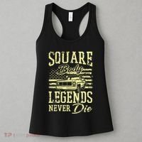 Funny Squarebody American Flag Classic Truck Women's Tank Top thumb 3