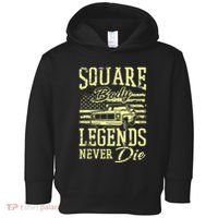 Funny Squarebody American Flag Classic Truck Toddler Hoodie thumb 0