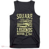 Funny Squarebody American Flag Classic Truck Tank Top thumb 0