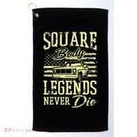 Funny Squarebody American Flag Classic Truck Golf Towel thumb 0