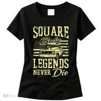 Funny Squarebody American Flag Classic Truck Women's T-Shirt thumb 0