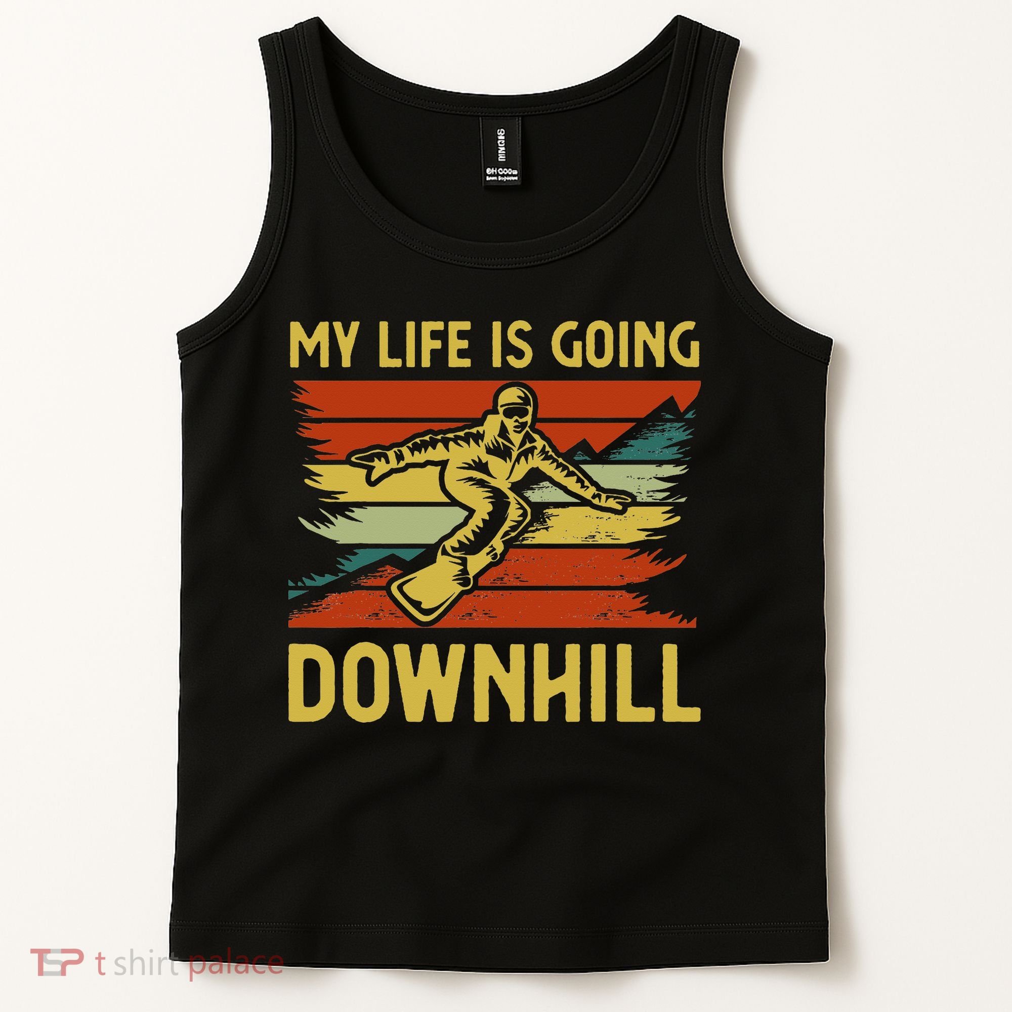Funny Snowboarding Art For Women Snowboard Snowboarder Tank Top