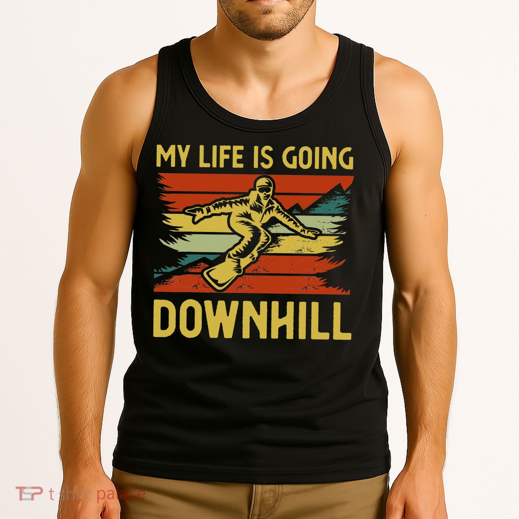 Funny Snowboarding Art For Women Snowboard Snowboarder Tank Top