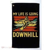 Funny Snowboarding Art For Women Snowboard Snowboarder Golf Towel thumb 0