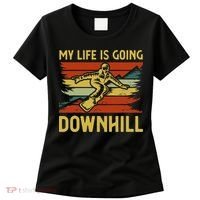 Funny Snowboarding Art For Women Snowboard Snowboarder Women's T-Shirt thumb 0