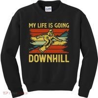 Funny Snowboarding Art For Women Snowboard Snowboarder Kids Sweatshirt thumb 0