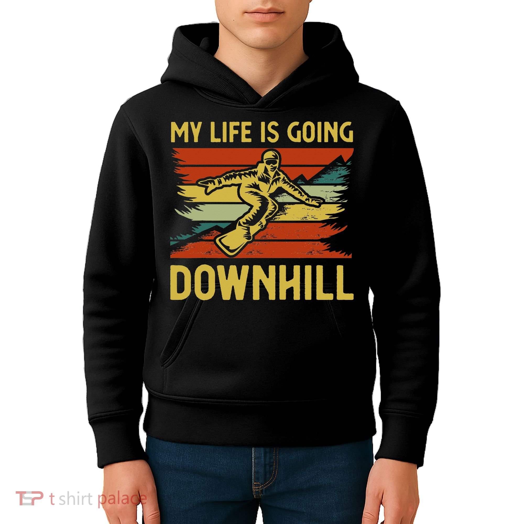 Funny Snowboarding Art For Women Snowboard Snowboarder Kids Hoodie