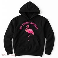 Flamingo Spirit Animal Cute Flamingo Lover Hoodie thumb 0