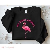 Flamingo Spirit Animal Cute Flamingo Lover Sweatshirt thumb 2