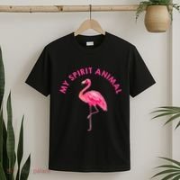 Flamingo Spirit Animal Cute Flamingo Lover T-Shirt thumb 2