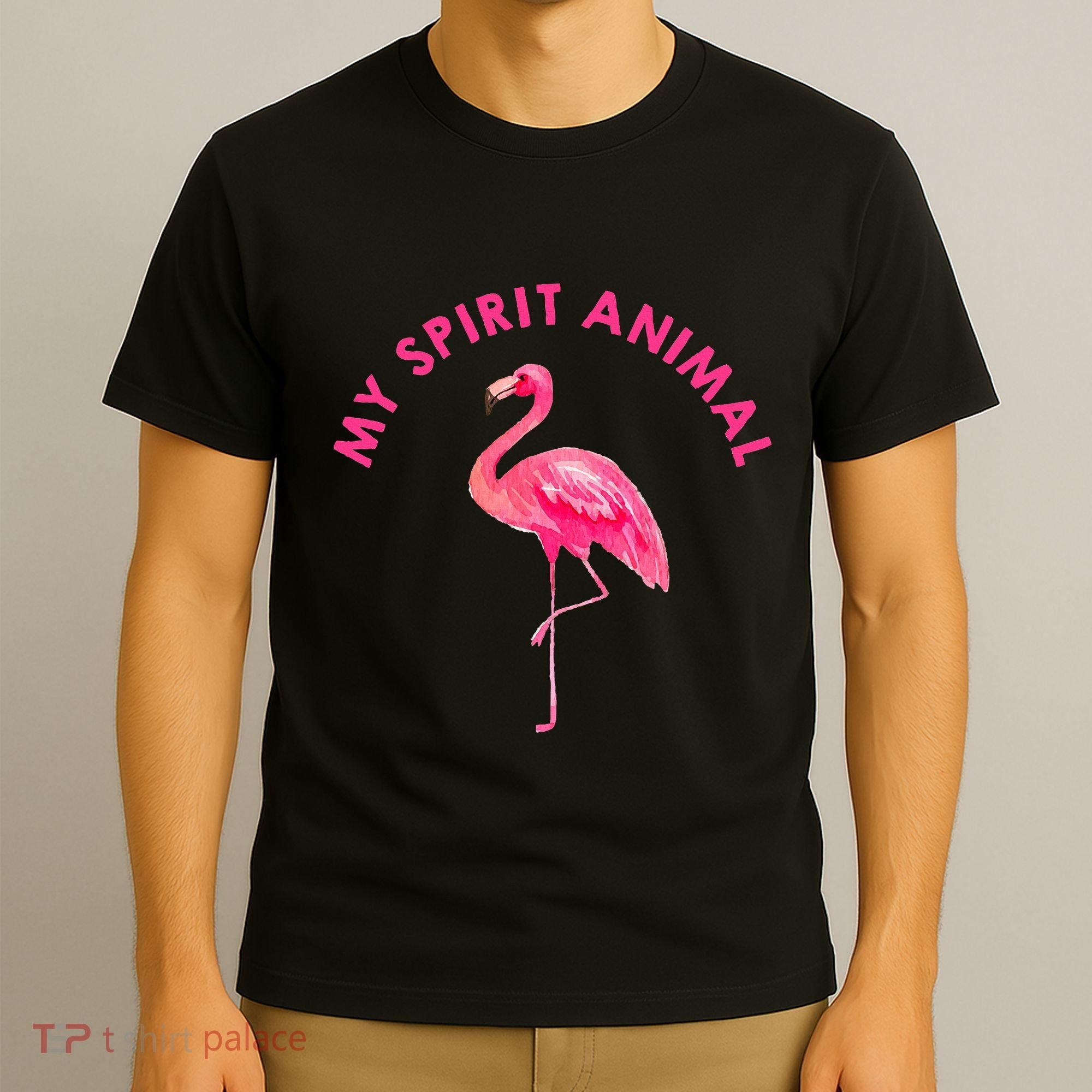 Flamingo Spirit Animal Cute Flamingo Lover T-Shirt