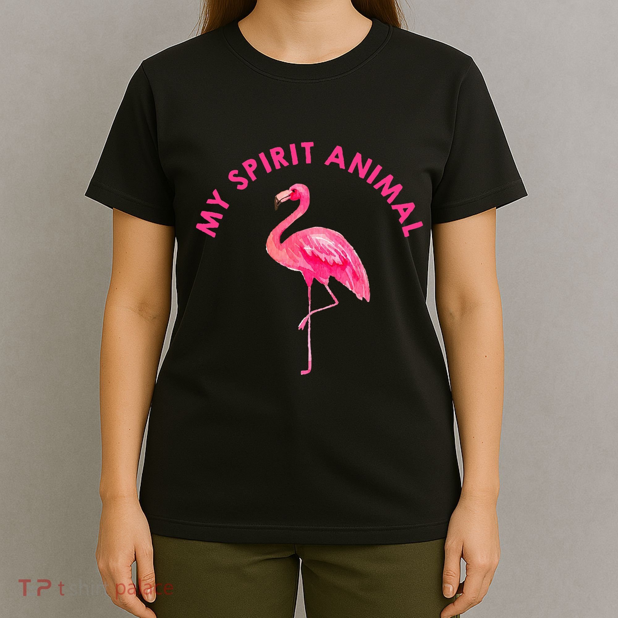 Flamingo Spirit Animal Cute Flamingo Lover T-Shirt