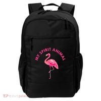 Flamingo Spirit Animal Cute Flamingo Lover Backpack thumb 0