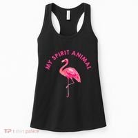 Flamingo Spirit Animal Cute Flamingo Lover Women's Tank Top thumb 0