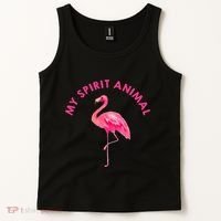 Flamingo Spirit Animal Cute Flamingo Lover Tank Top thumb 2