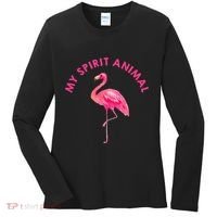 Flamingo Spirit Animal Cute Flamingo Lover Women's Long Sleeve Shirt thumb 0