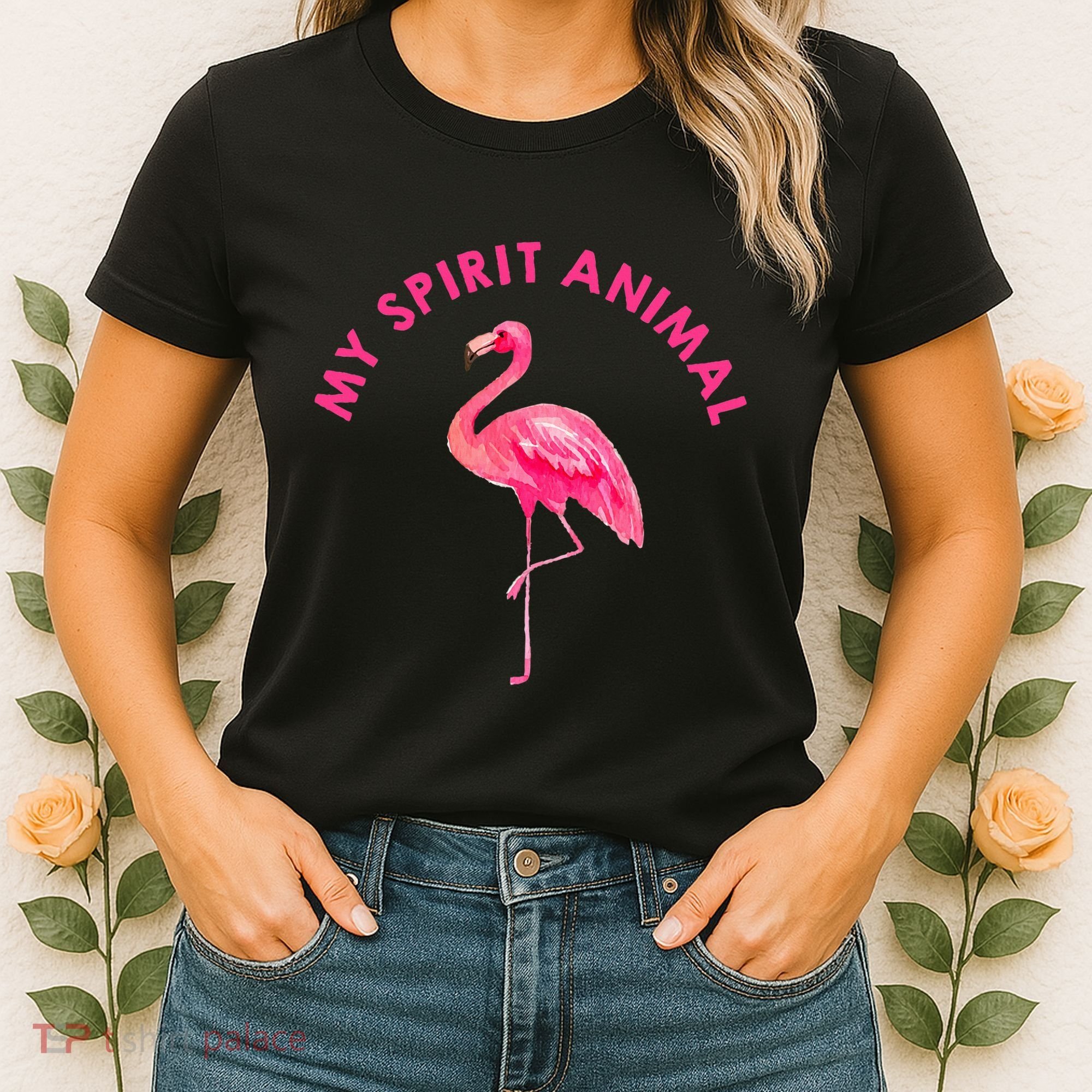 Flamingo Spirit Animal Cute Flamingo Lover Women's T-Shirt
