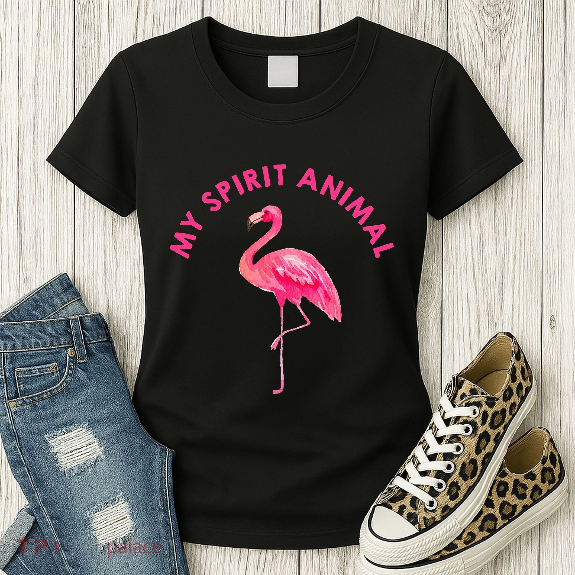 Flamingo Spirit Animal Cute Flamingo Lover Women's T-Shirt