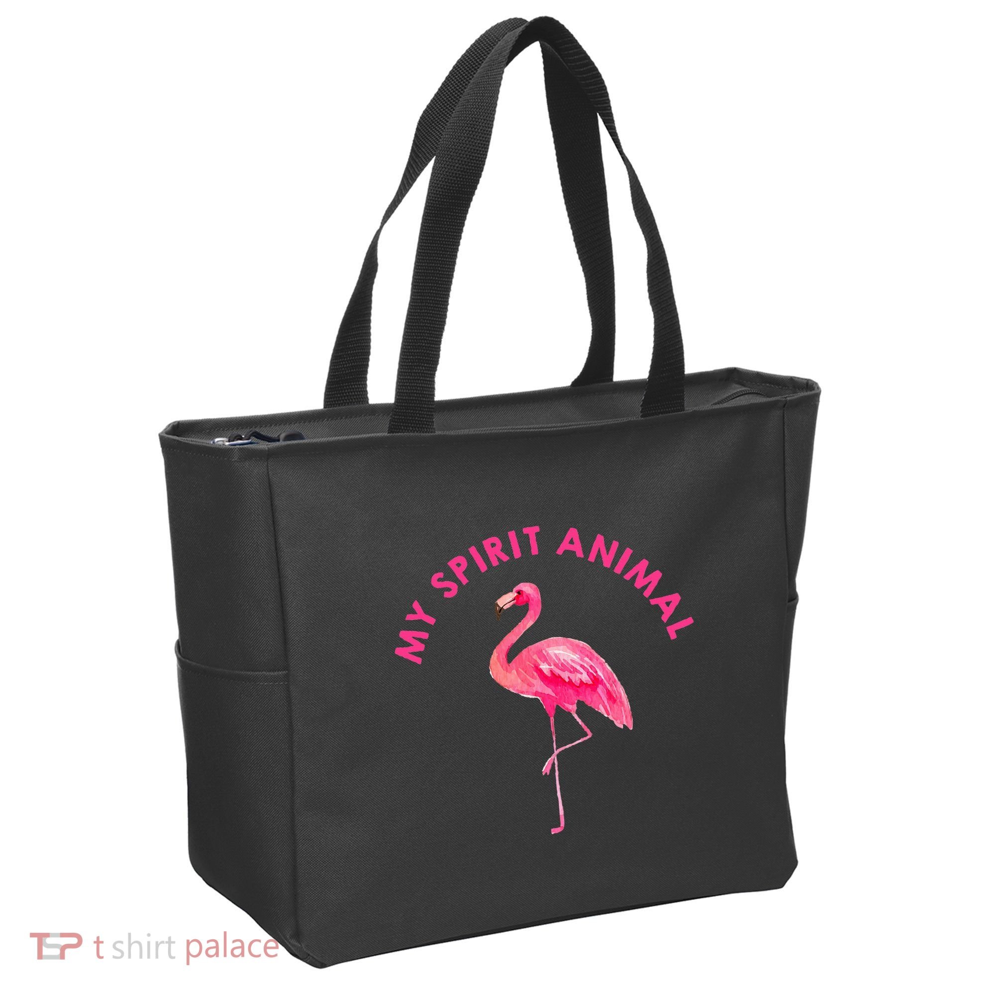 Flamingo Spirit Animal Cute Flamingo Lover Tote Bag