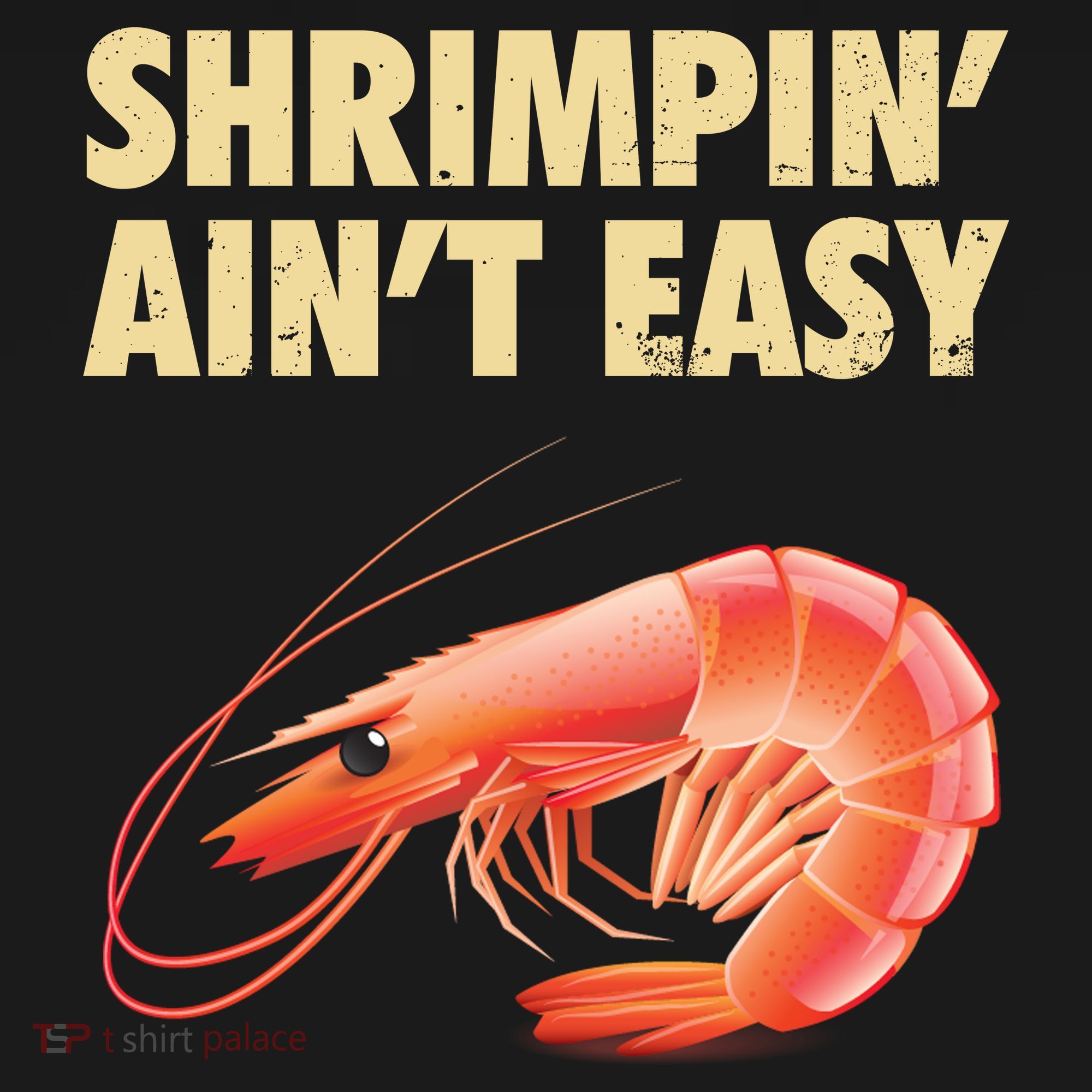Funny Shrimpin Aint Easy Shrimp Gift Cool Fishing Fisher Ornament