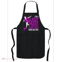Funny Smart Assy Bowling Girl Gift For Classy Bowler Women Apron thumb 0