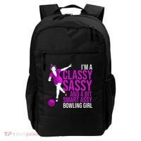 Funny Smart Assy Bowling Girl Gift For Classy Bowler Women Backpack thumb 0