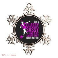 Funny Smart Assy Bowling Girl Gift For Classy Bowler Women Ornament thumb 0