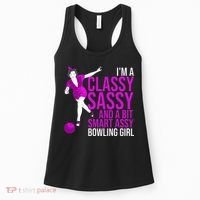 Funny Smart Assy Bowling Girl Gift For Classy Bowler Women Women's Tank Top thumb 0